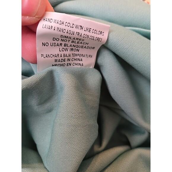 Love Point Large Mint Green Seafoam Gown Dress Prom Fairy Isle Whimsical - Picture 11 of 11
